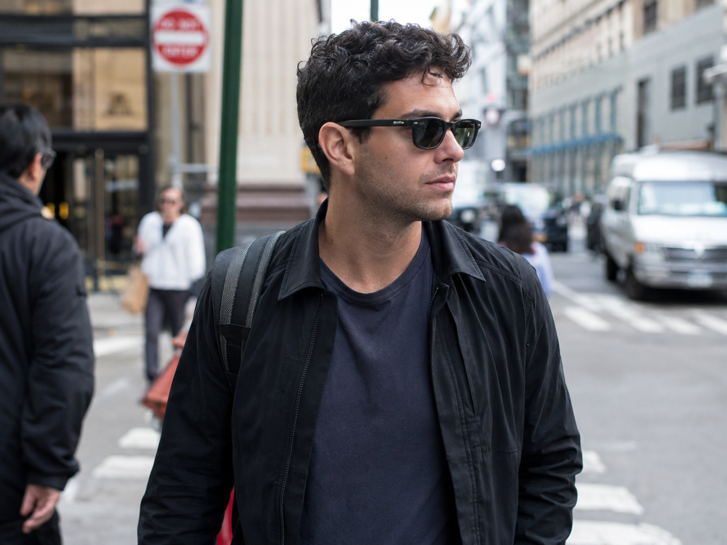 Smart-glasses POV: silent consent on the street.